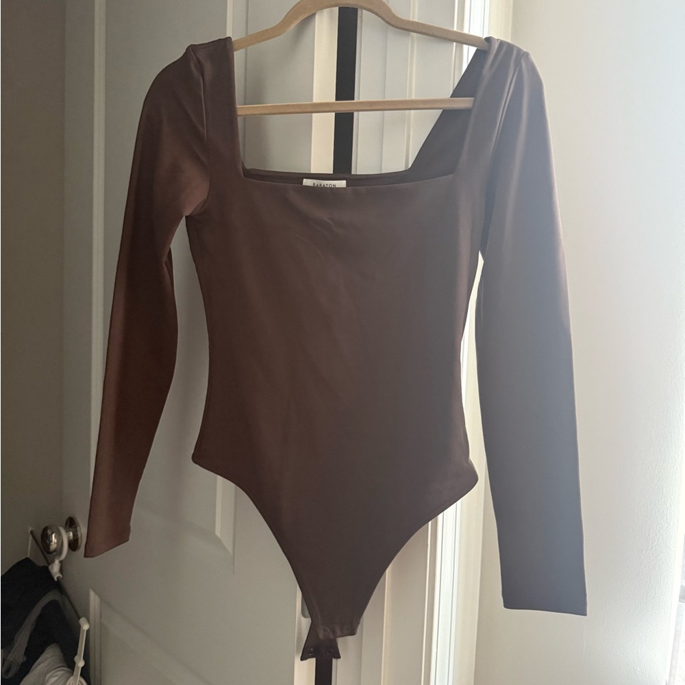 Aritzia square neck Long Sleeve Bodysuit